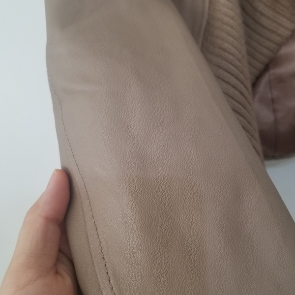 Genuine sheep skin silk lined moto jacket - Picture 3 of 7